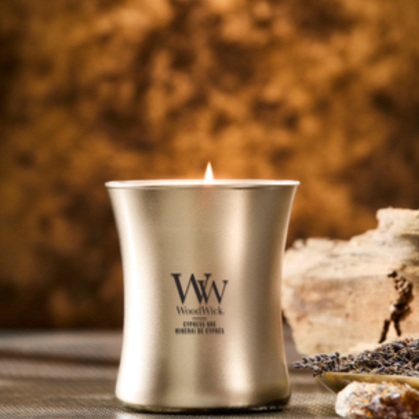 WOODWICK WOODWICK - Candle Cypress Ore - Warm Nickel Metal Collection