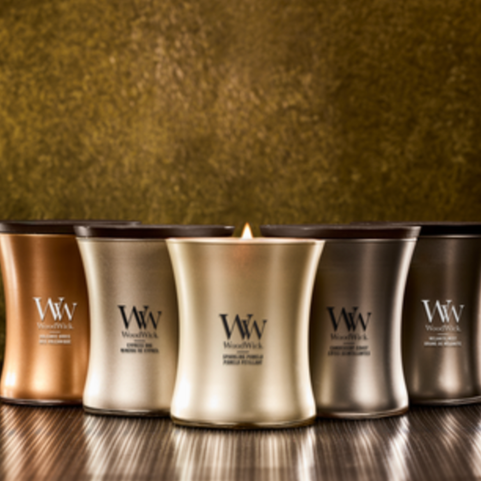 WOODWICK WOODWICK - Candle Cypress Ore - Warm Nickel Metal Collection