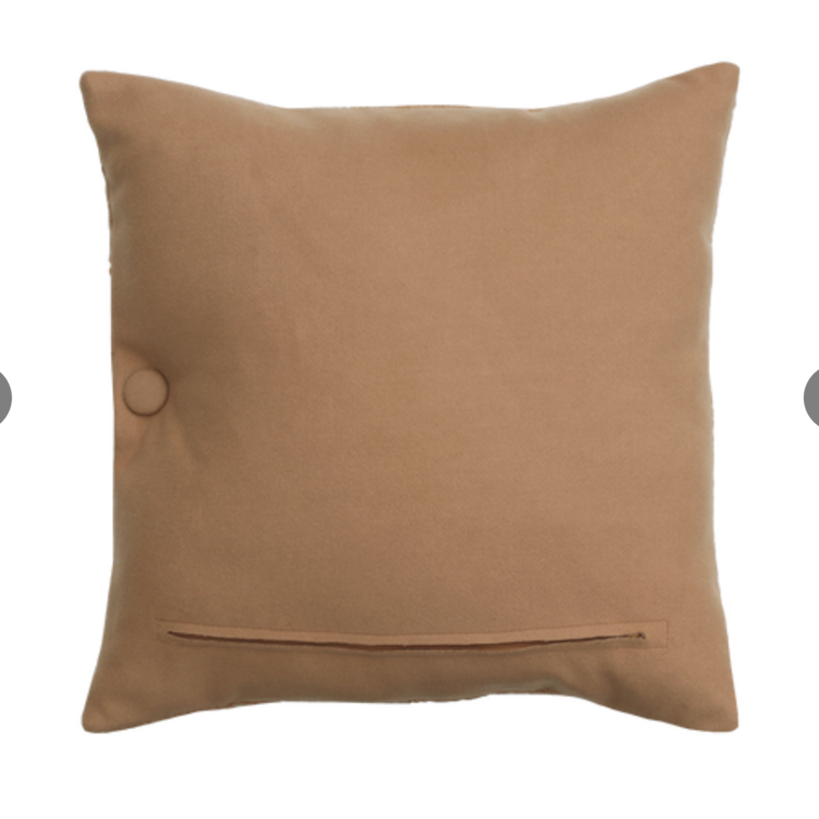 -- tmT - KUSSEN bouclé knoop camel vierkant 47x47cm