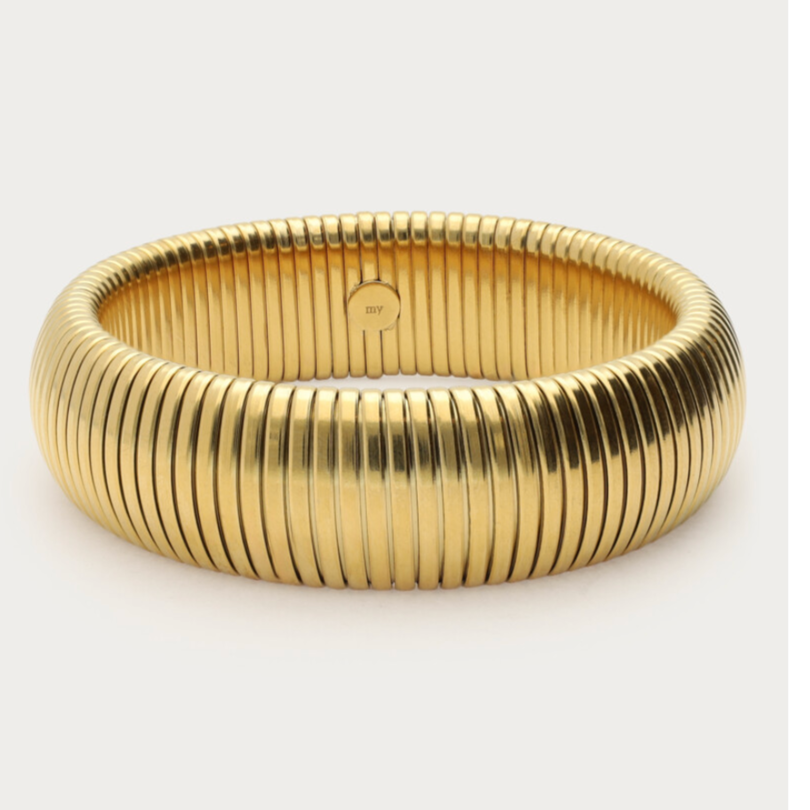 MY JEWELLERY MY JEWELLERY - Bangle elastic stripe XL 20mm goud