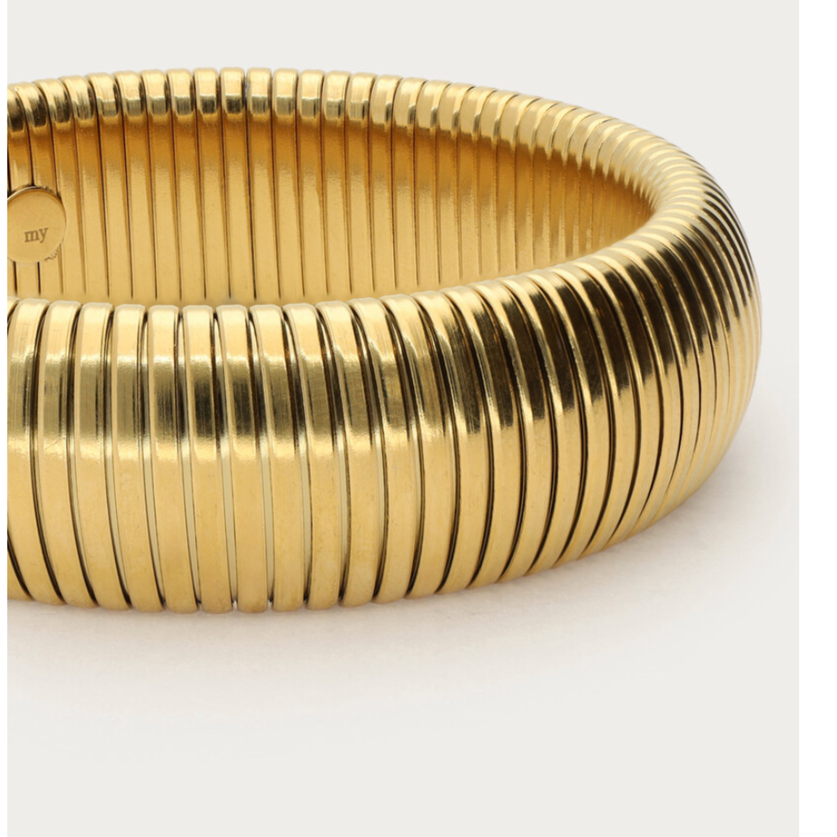 MY JEWELLERY MY JEWELLERY - Bangle elastic stripe XL 20mm goud