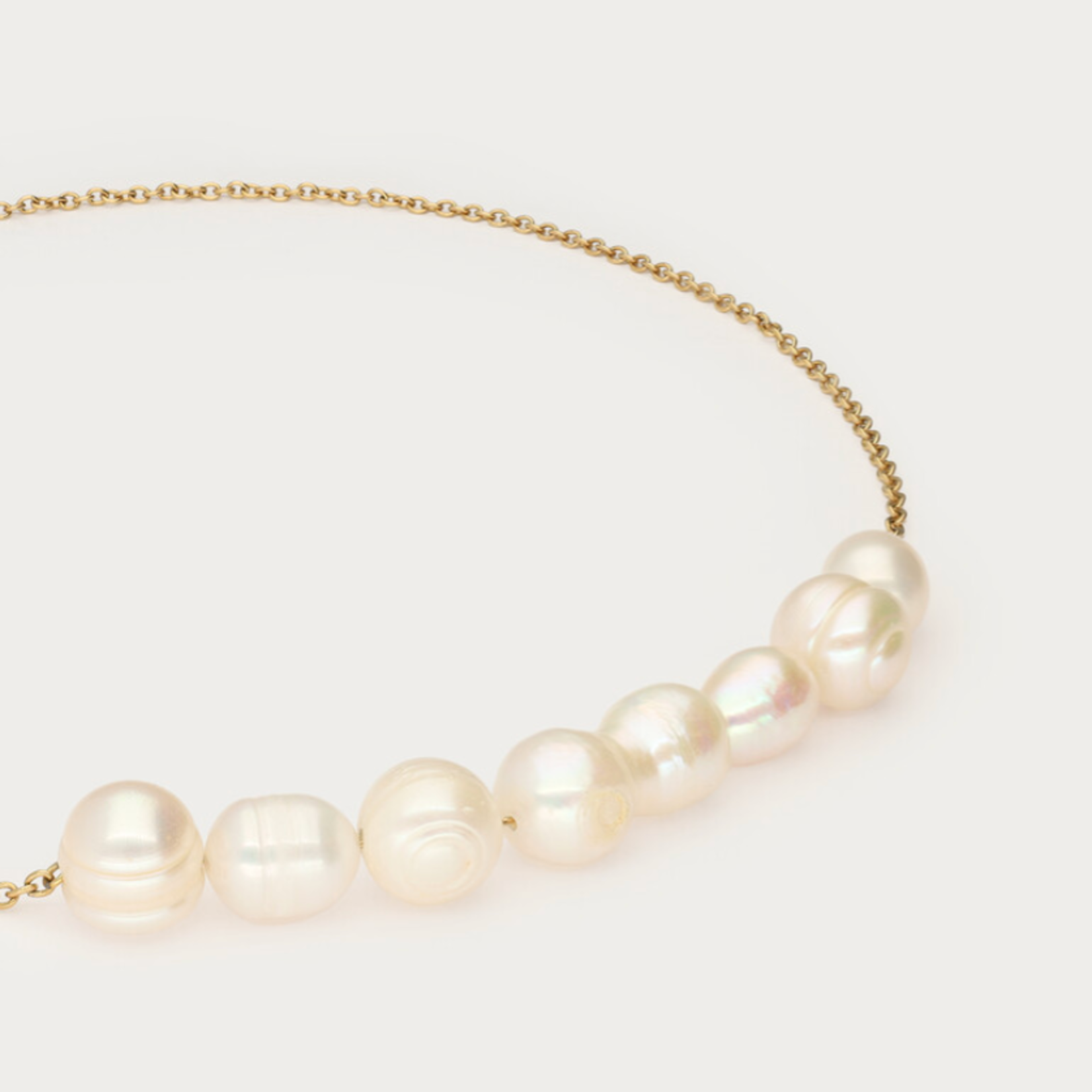 MY JEWELLERY MY JEWELLERY - Ketting met negen zoetwaterparels goud