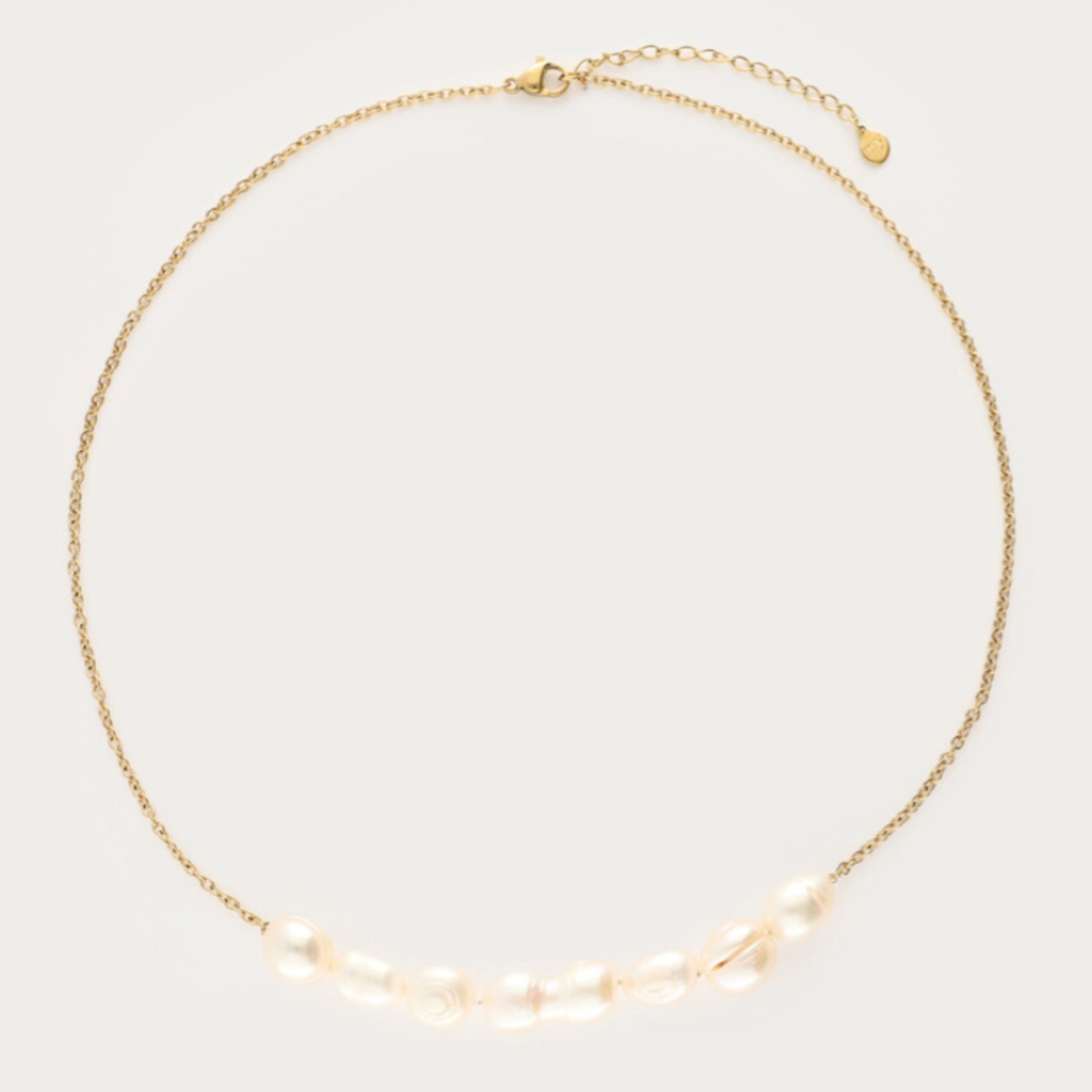 MY JEWELLERY MY JEWELLERY - Ketting met negen zoetwaterparels goud