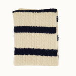 ZUSSS ZUSSS - Gebreide sjaal met kabels navy/kit