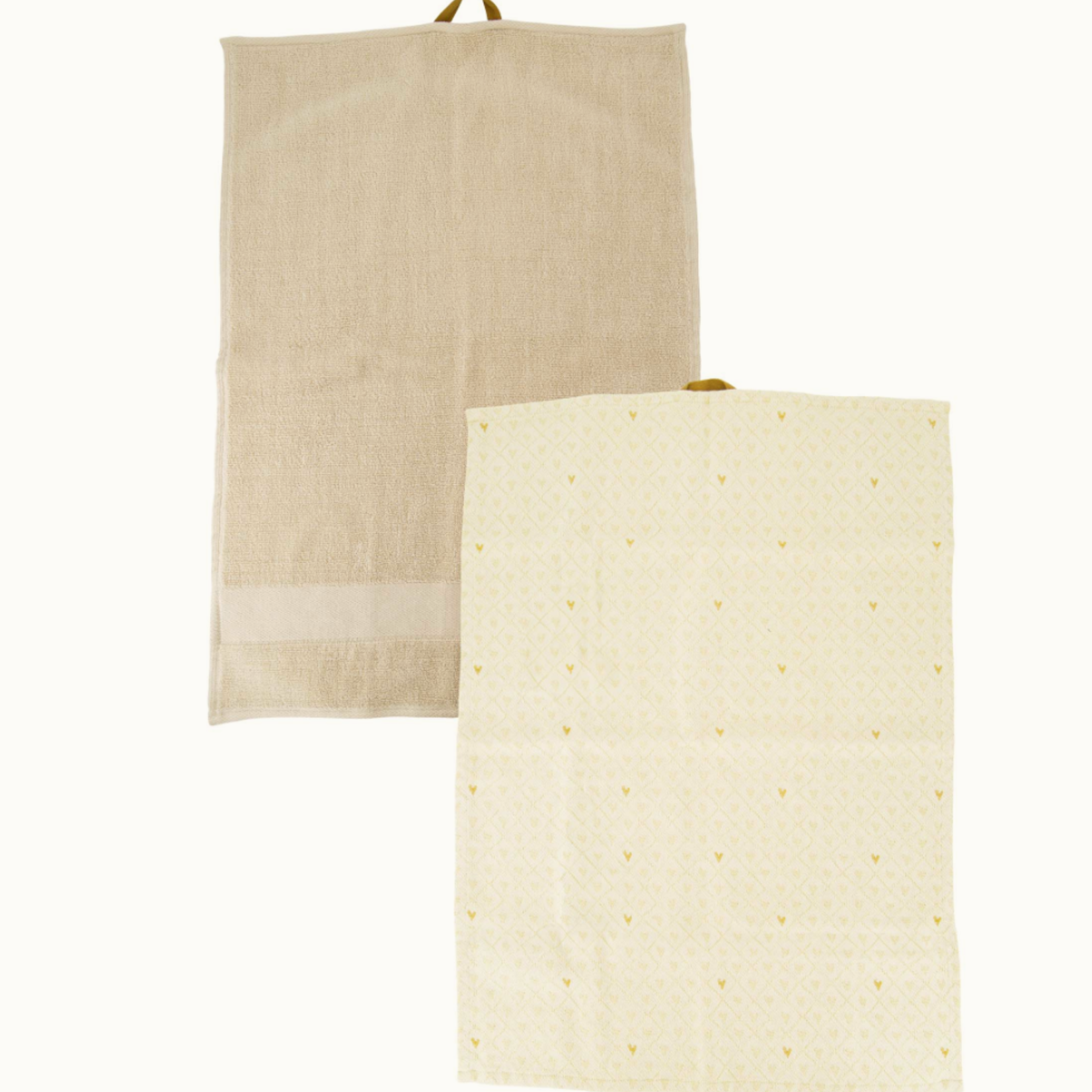 ZUSSS ZUSSS - Keukenset hartjes wit/zand