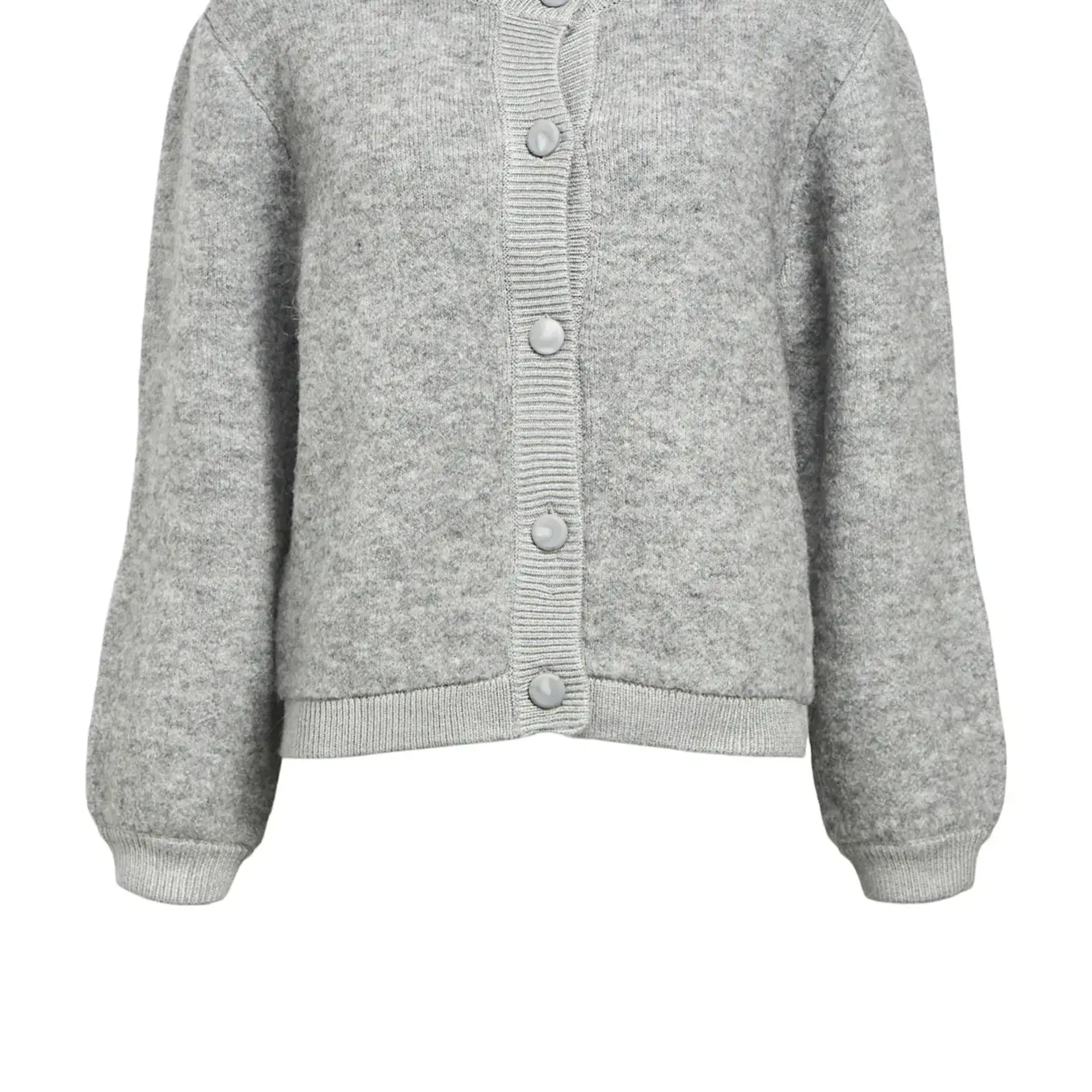 OBJECT OBJECT - Bomber gebreid Merle grijs gemeleerd