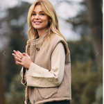 G-MAXX G-MAXX - Gilet Kamala oak buff/wood ash 2 kanten draagbaar