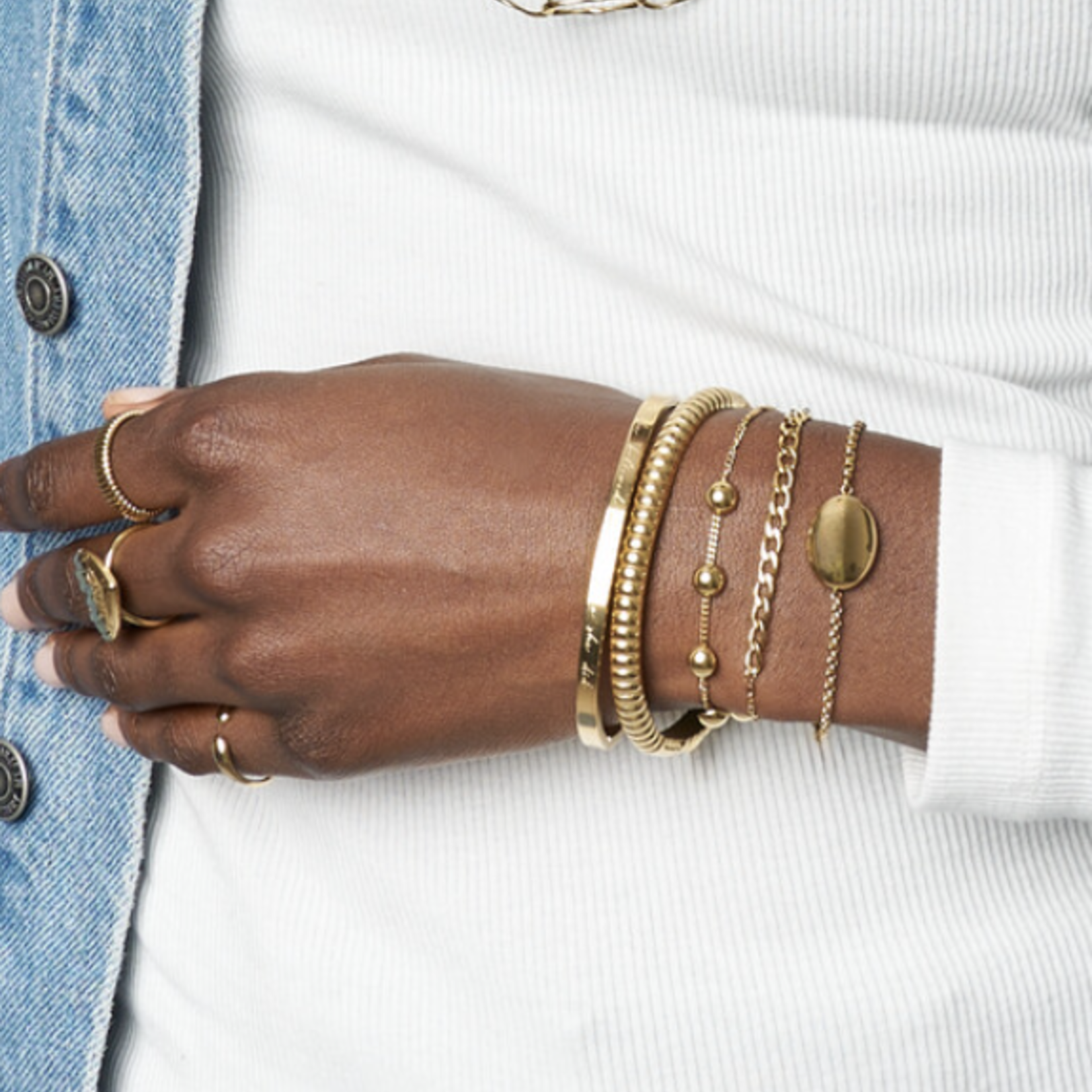 MY JEWELLERY MY JEWELLERY - Bold armband rond goud