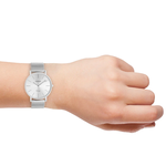 OOZOO OOZOO - Zilverkleurig horloge met metalen mesh band ø 36mm