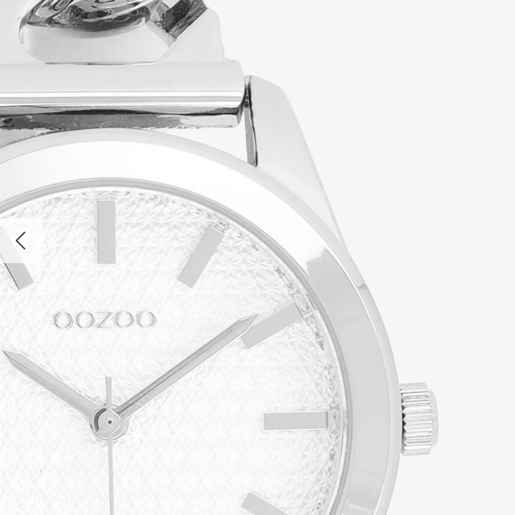 OOZOO OOZOO - Zilverkleurig  horloge met petit chain armband ø32mm