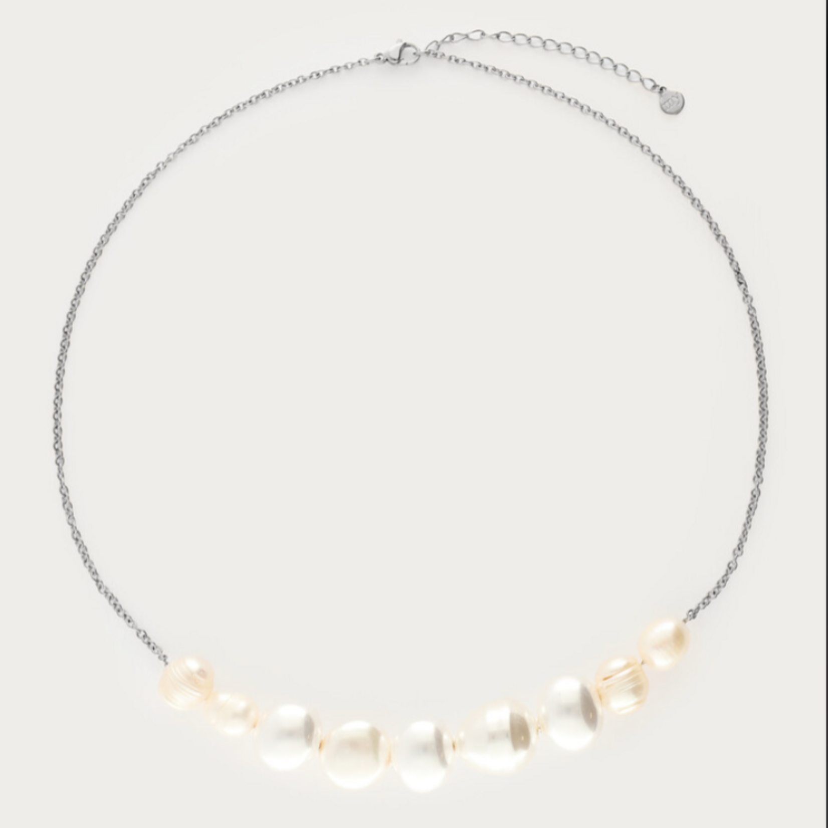 MY JEWELLERY MY JEWELLERY - Ketting met grove zoetwaterparels zilver