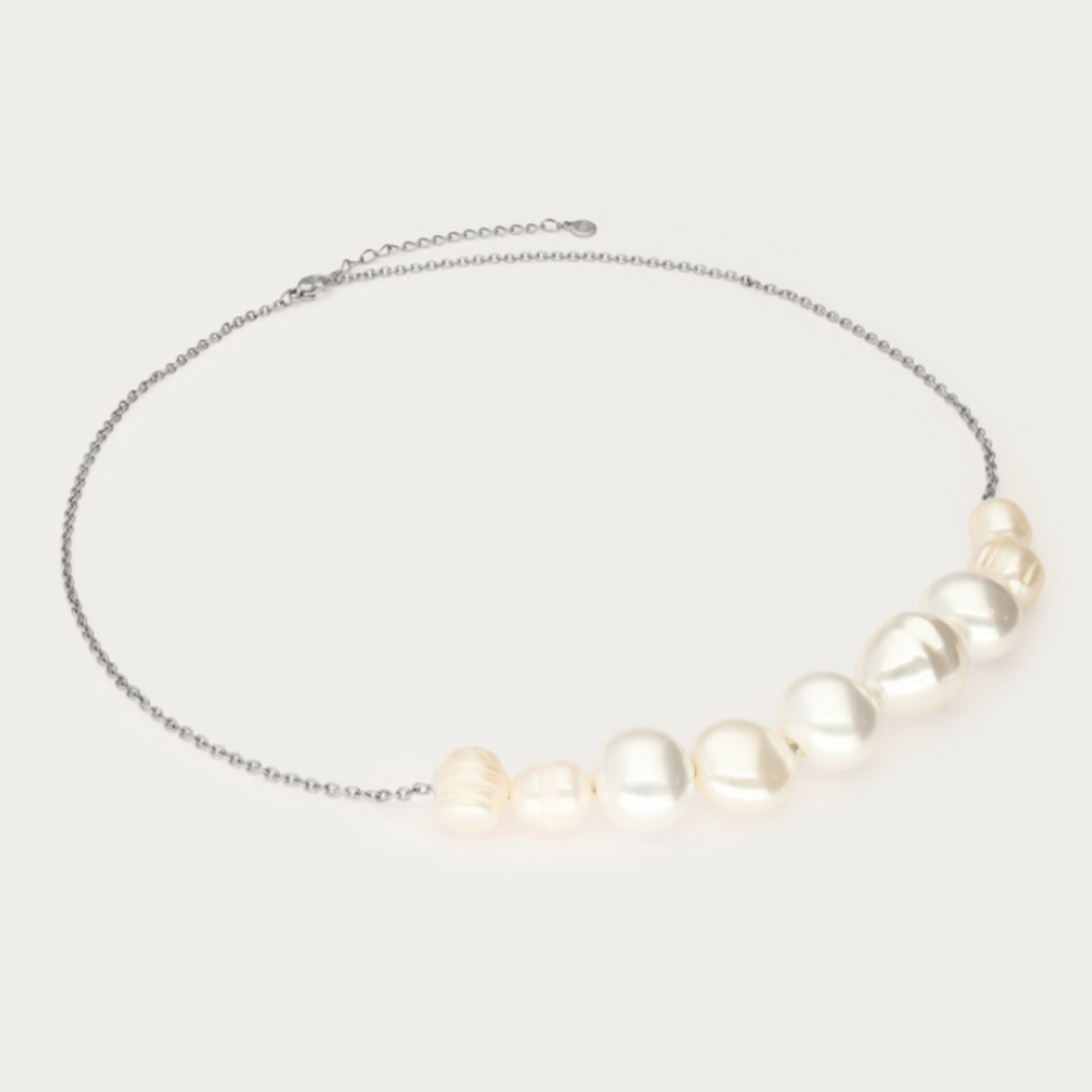 MY JEWELLERY MY JEWELLERY - Ketting met grove zoetwaterparels zilver