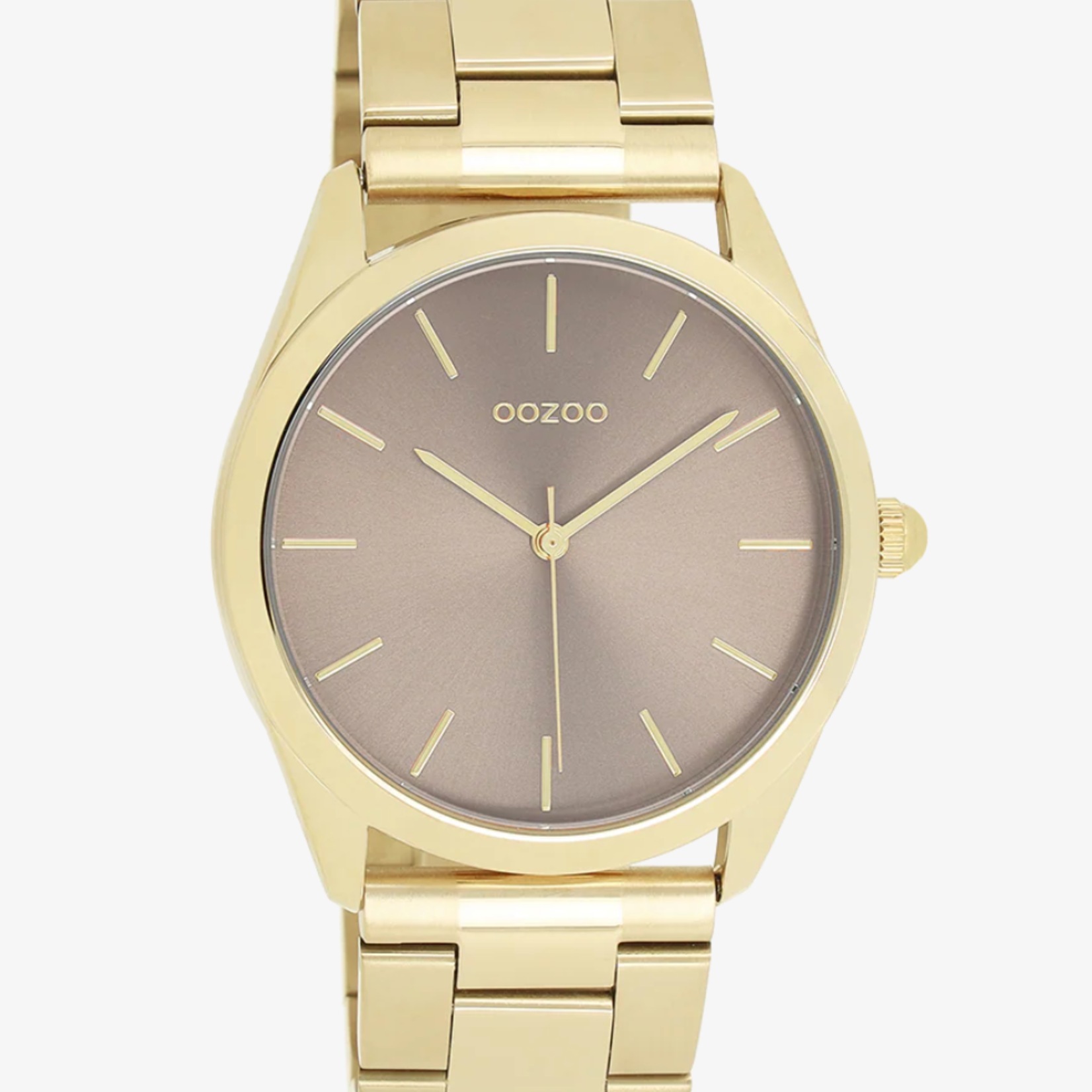 OOZOO OOZOO - Goudkleurig  horloge met roestvrij stalen band ø40mm