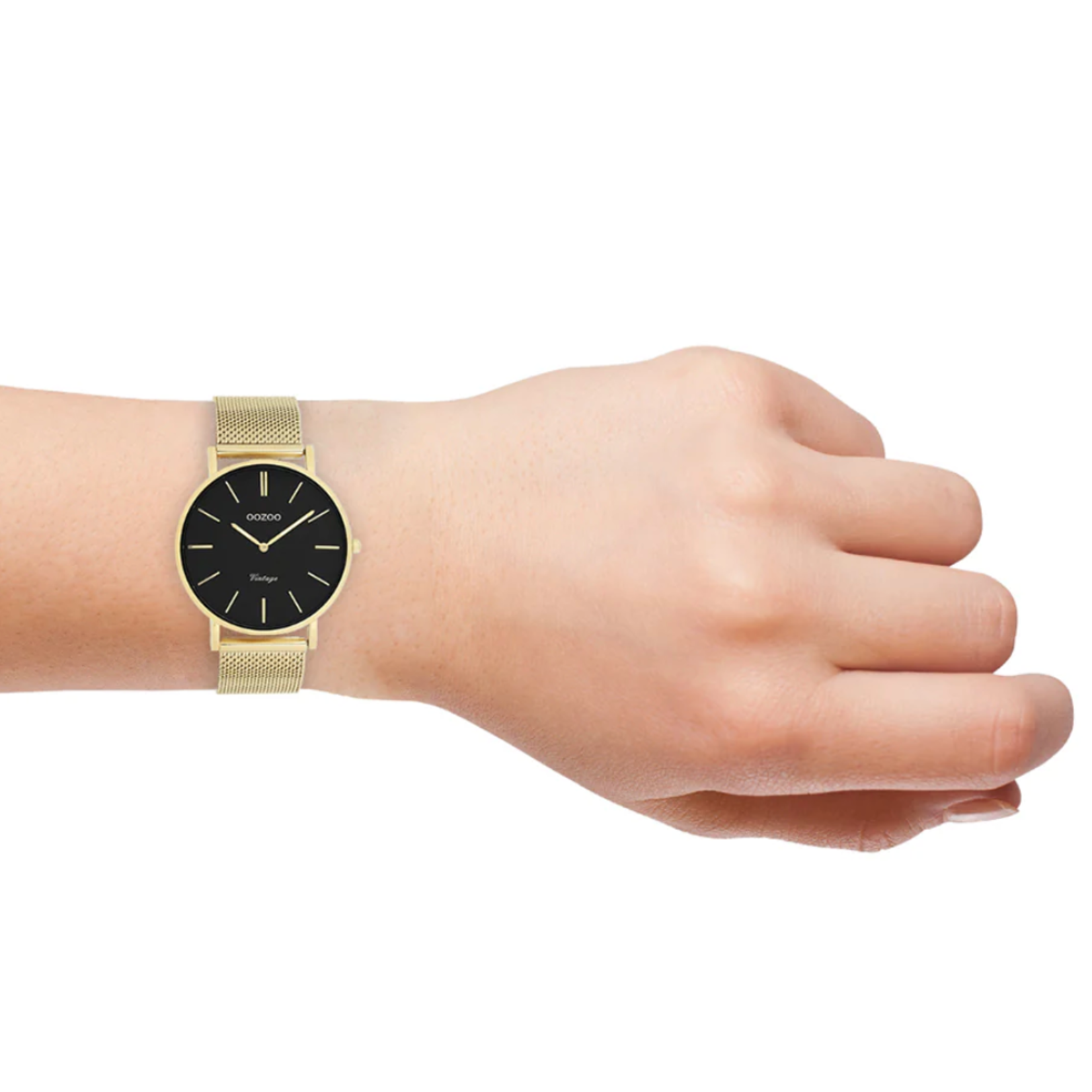 OOZOO OOZOO - Horloge stalen band goud c9914