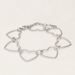 MY JEWELLERY MY JEWELLERY - Iconic armband met hartjes zilver