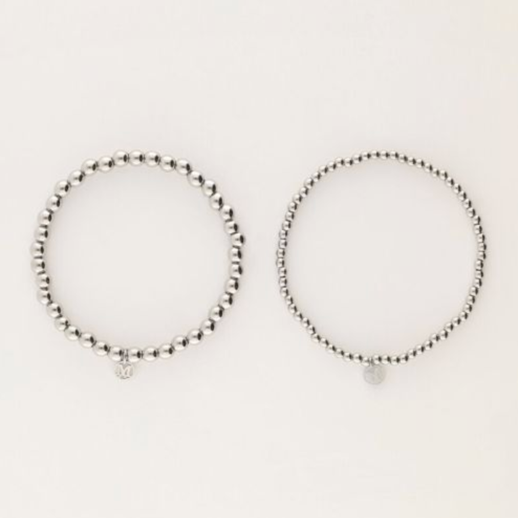 MY JEWELLERY MY JEWELLERY - Bold armbanden set met bubbel zilver