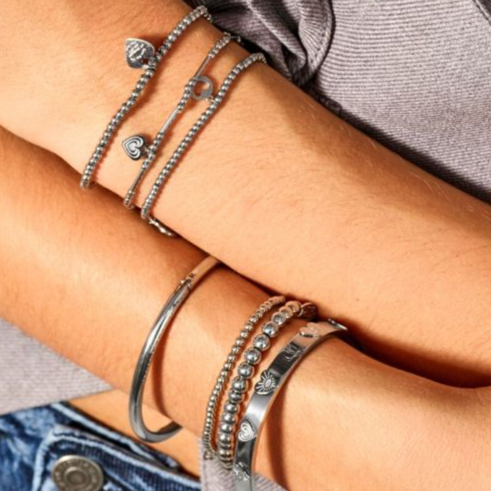 MY JEWELLERY MY JEWELLERY - Bold armbanden set met bubbel zilver