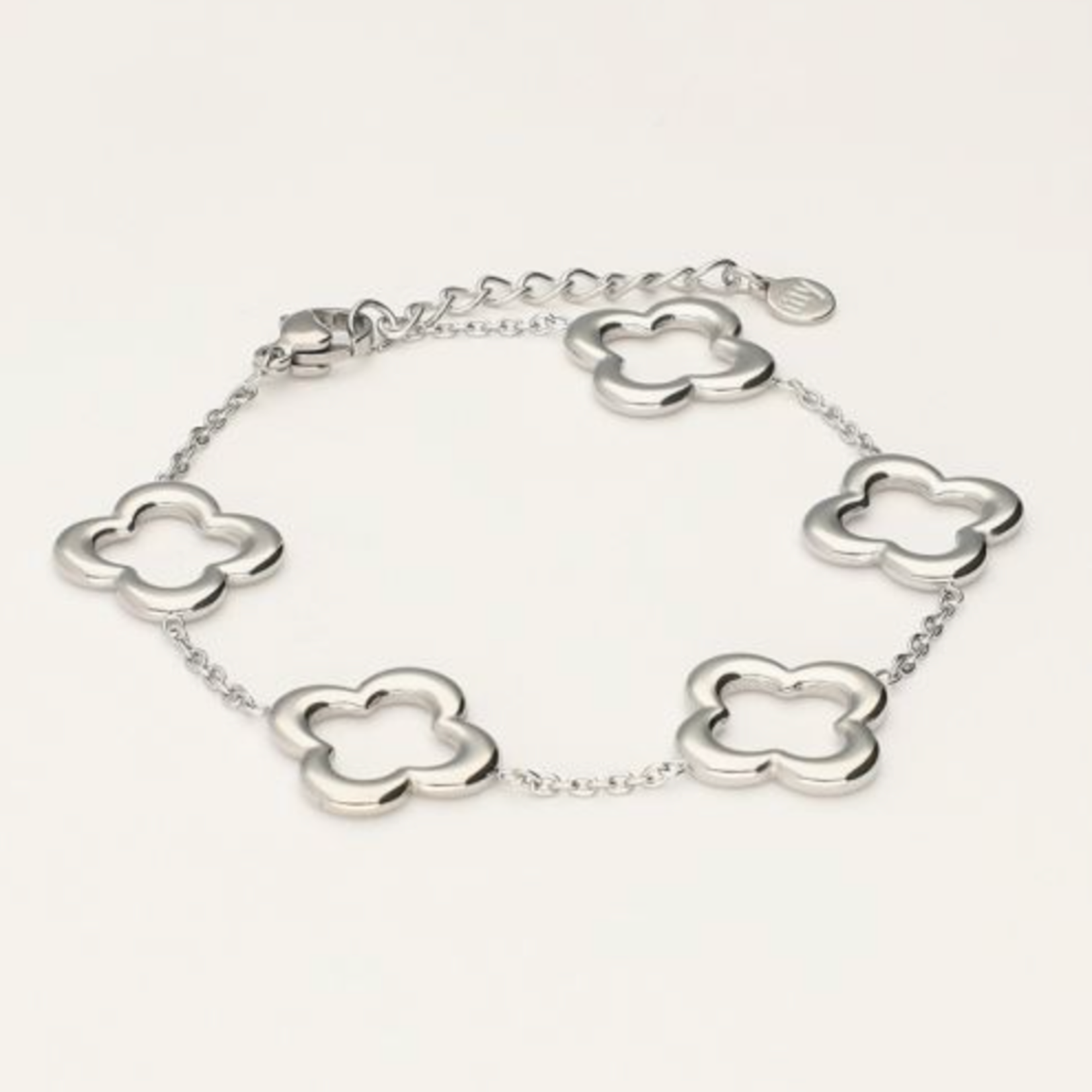 MY JEWELLERY MY JEWELLERY - Armband met vijf klavers zilver