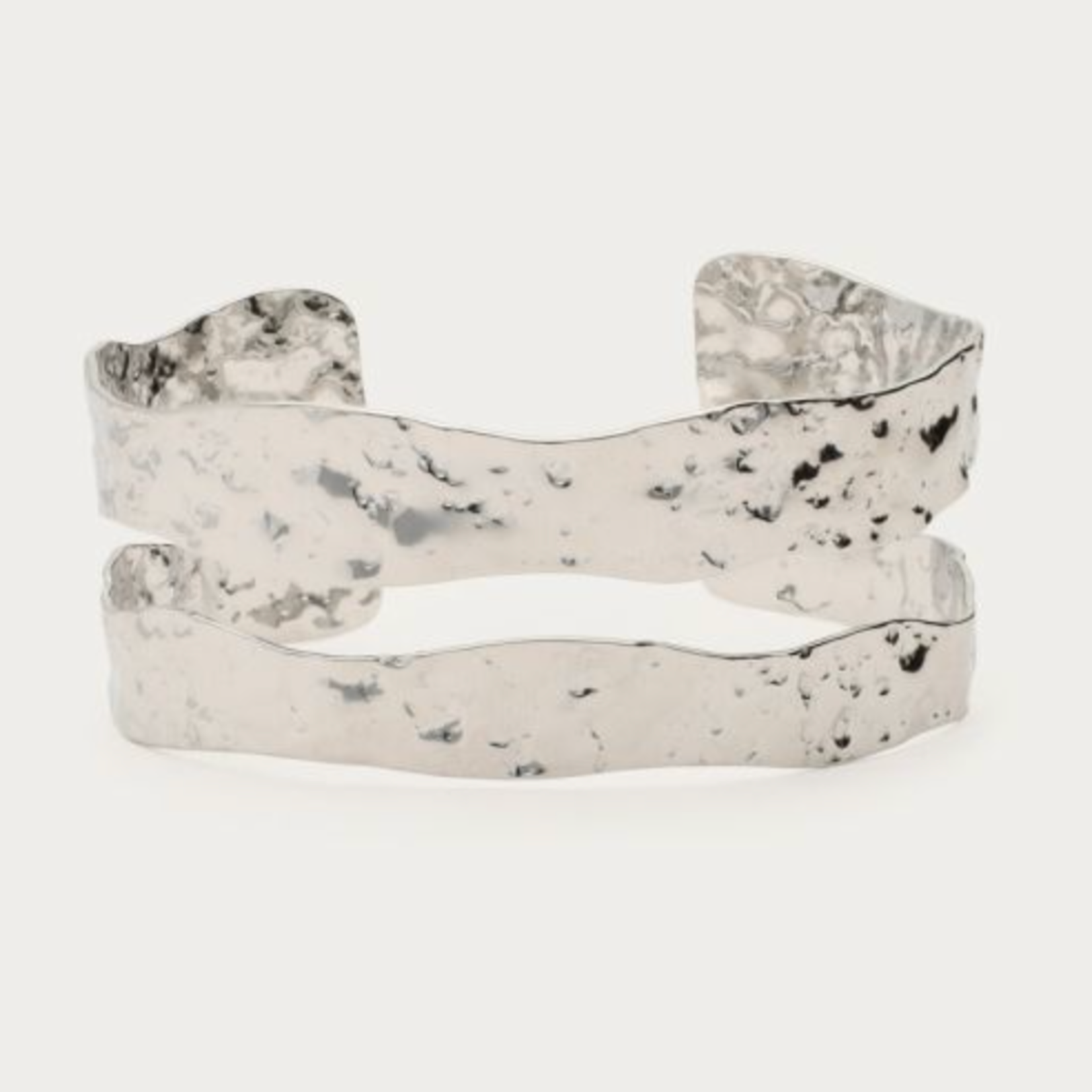 MY JEWELLERY MY JEWELLERY - Dubbele bangle "hammered" zilver