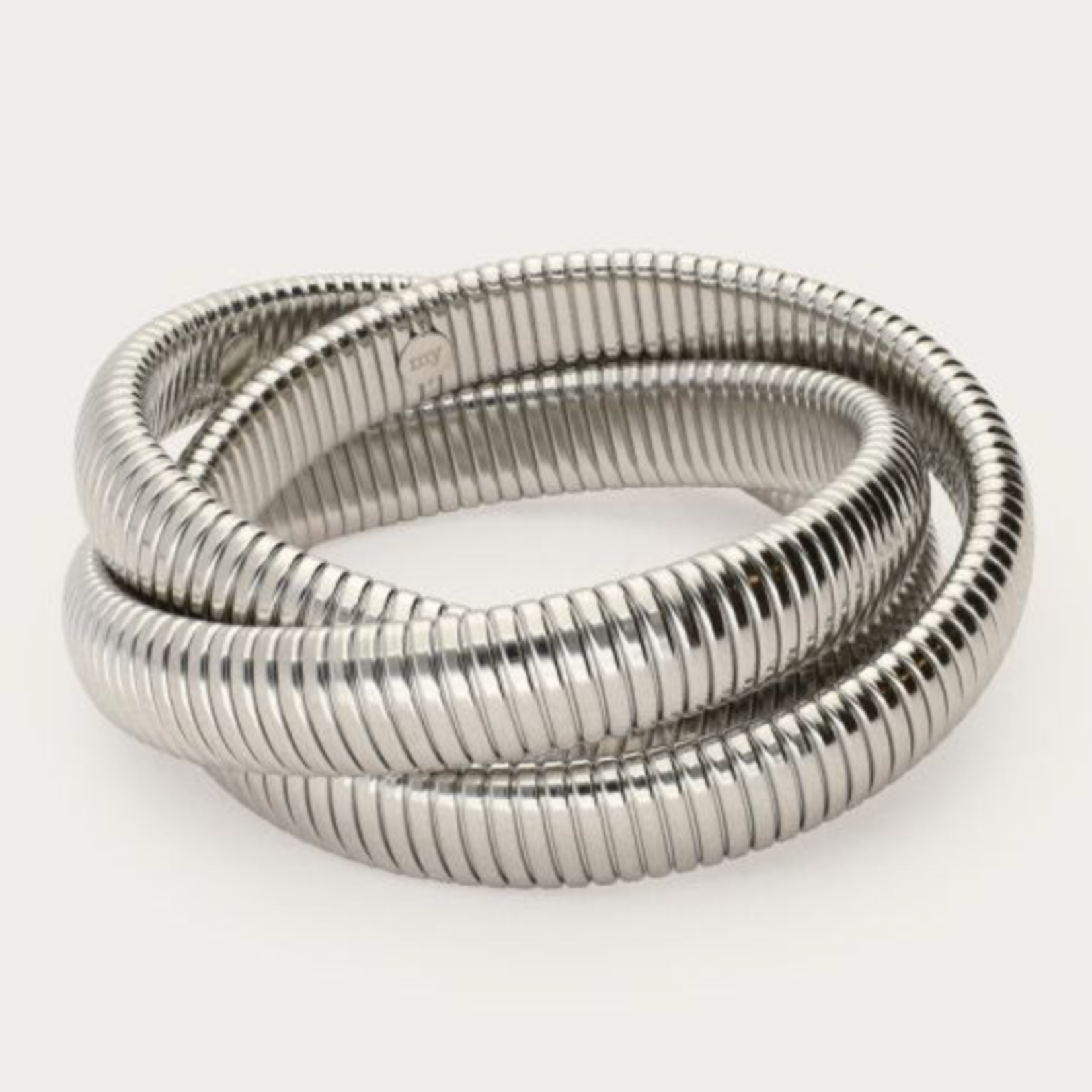 MY JEWELLERY MY JEWELLERY - Vogue driedubbele bangle met stretch zilver