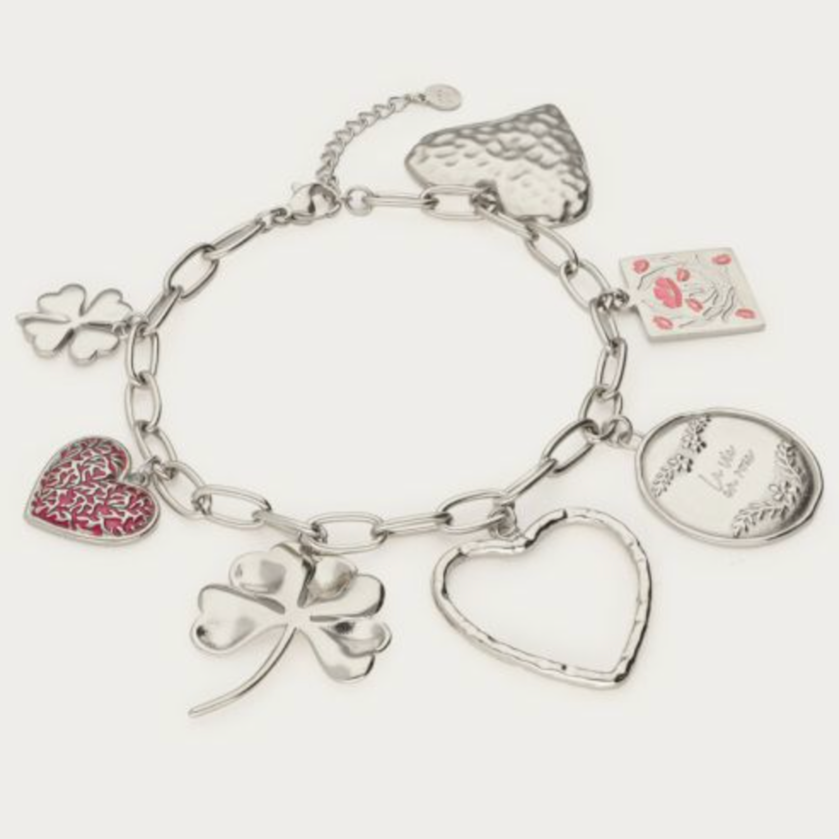 MY JEWELLERY MY JEWELLERY - Botanical statement bedel armband zilver