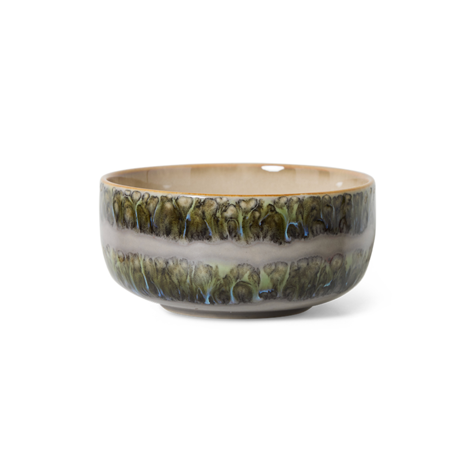 HKLIVING HKLIVING - 70s ceramics: dessert bowl fern KST0091