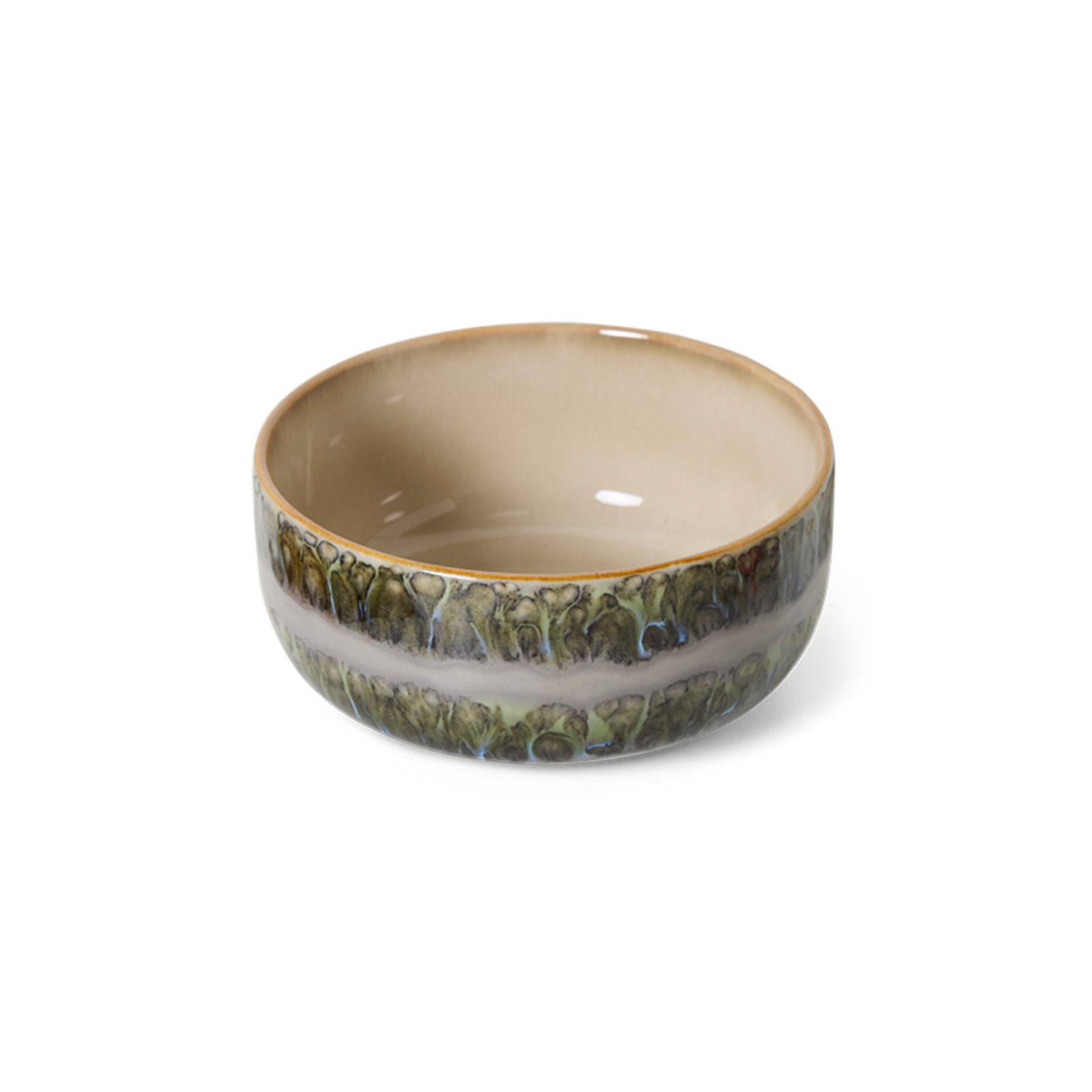 HKLIVING HKLIVING - 70s ceramics: dessert bowl fern KST0091
