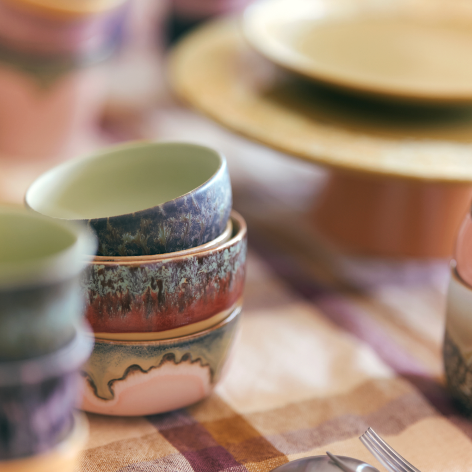 HKLIVING HKLIVING - 70s ceramics: dessert bowl Gem KST0101