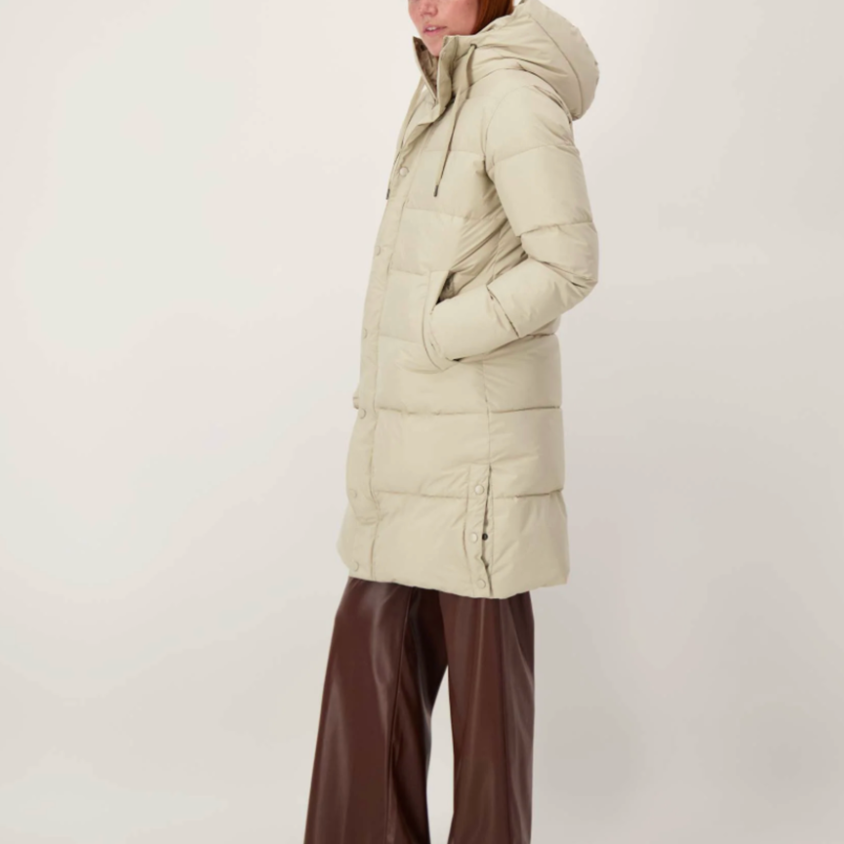 ZUSSS ZUSSS - Lange bubblecoat met teddy details kit