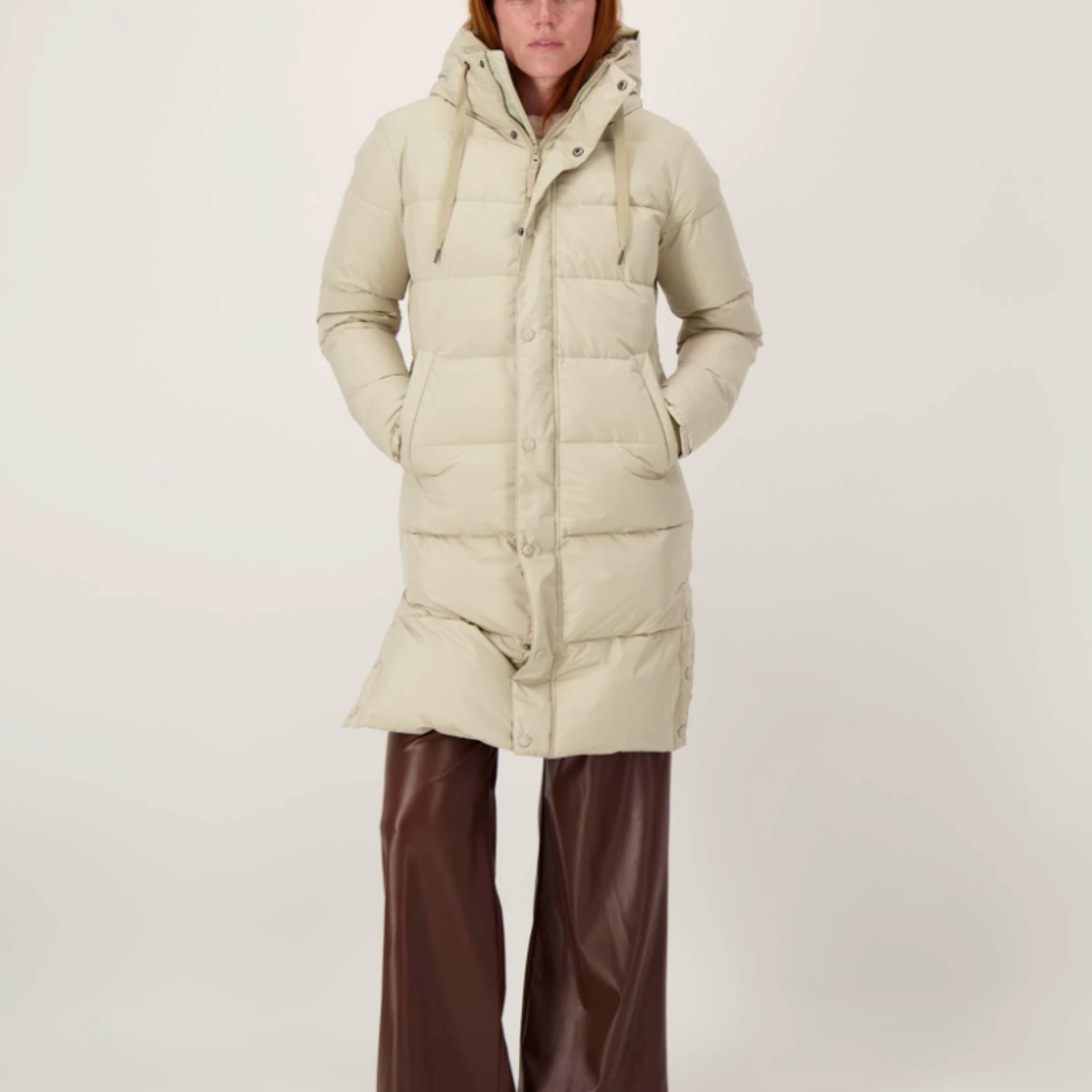 ZUSSS ZUSSS - Lange bubblecoat met teddy details kit