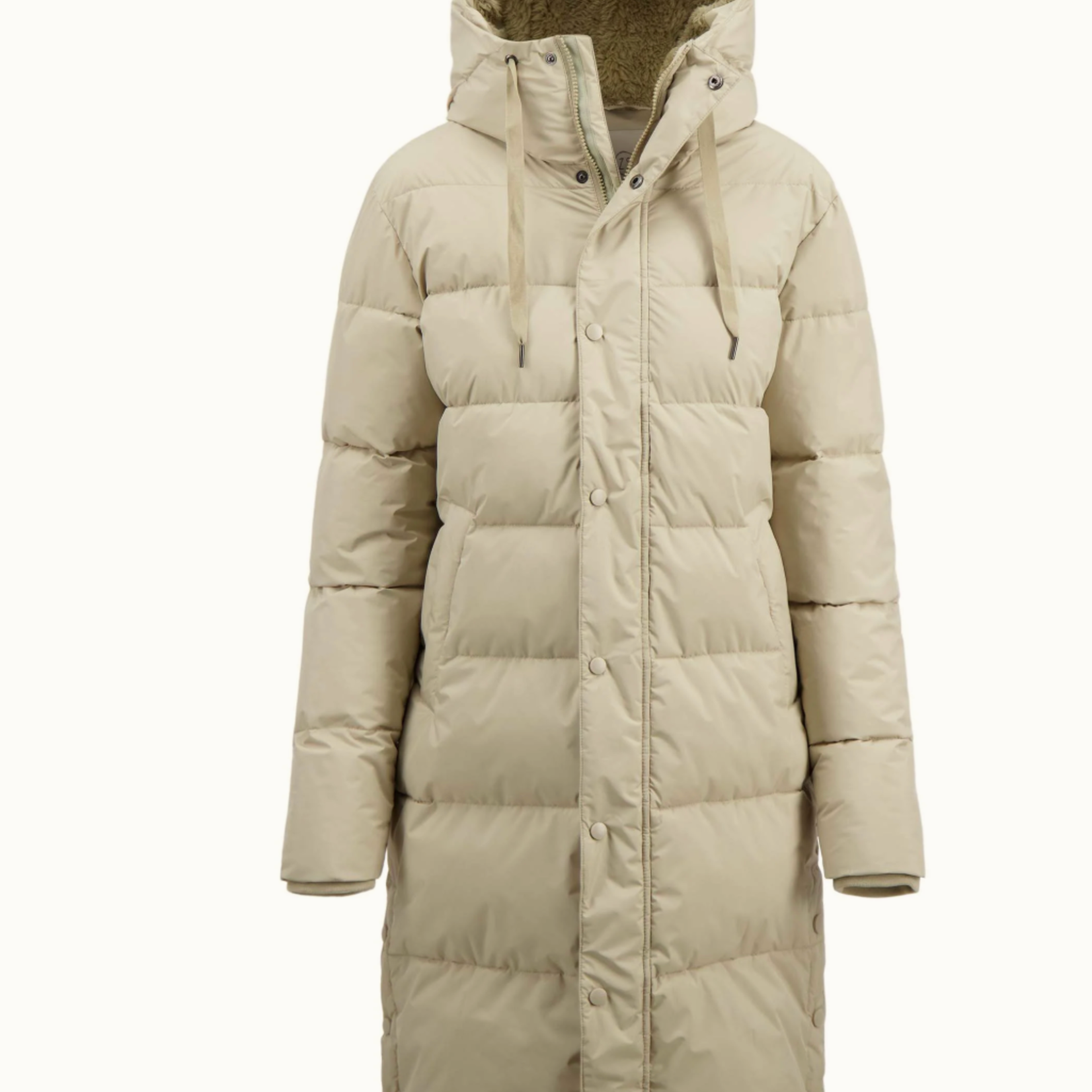 ZUSSS ZUSSS - Lange bubblecoat met teddy details kit
