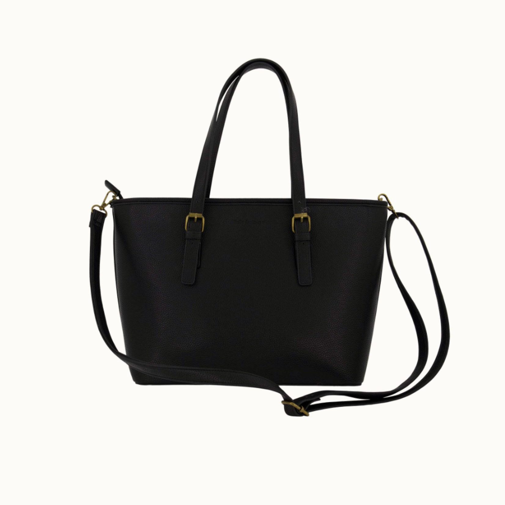 ZUSSS ZUSSS - Shopper met rits zwart