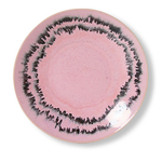 HKLIVING HKLIVING - 70's ceramics saucers doodle 1 rose