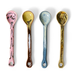 HKLIVING HKLIVING - 70's ceramics spoons M, sketch set van 4