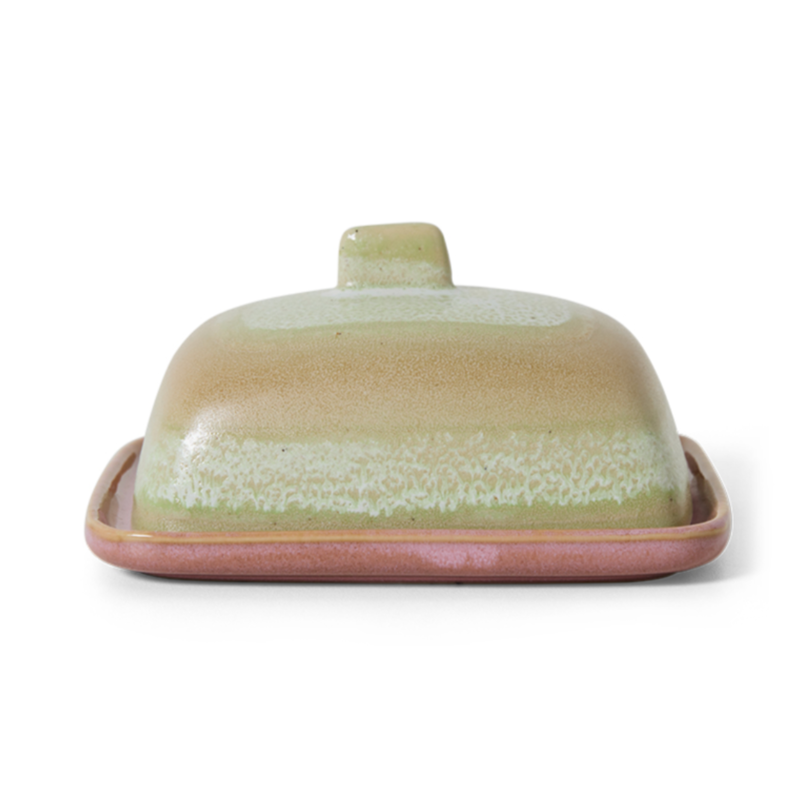 HKLIVING HKLIVING - 70's ceramics butter dish skyline kst0187