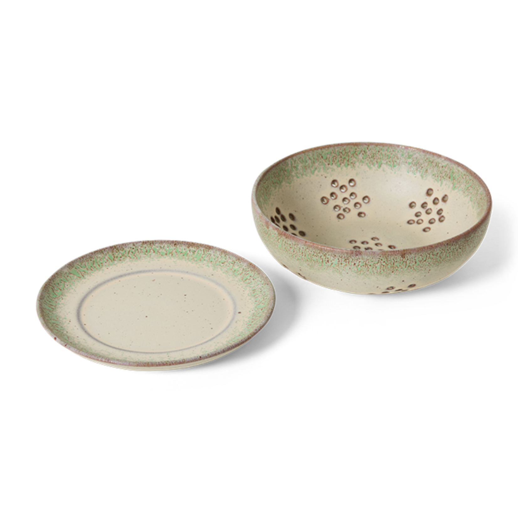 HKLIVING HKLIVING - 70's ceramics berry bowl slush kst0188