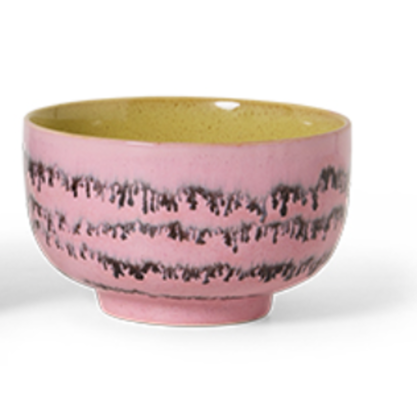 HKLIVING HKLIVING - 70's ceramics noodle bowl bubble roze kst0160