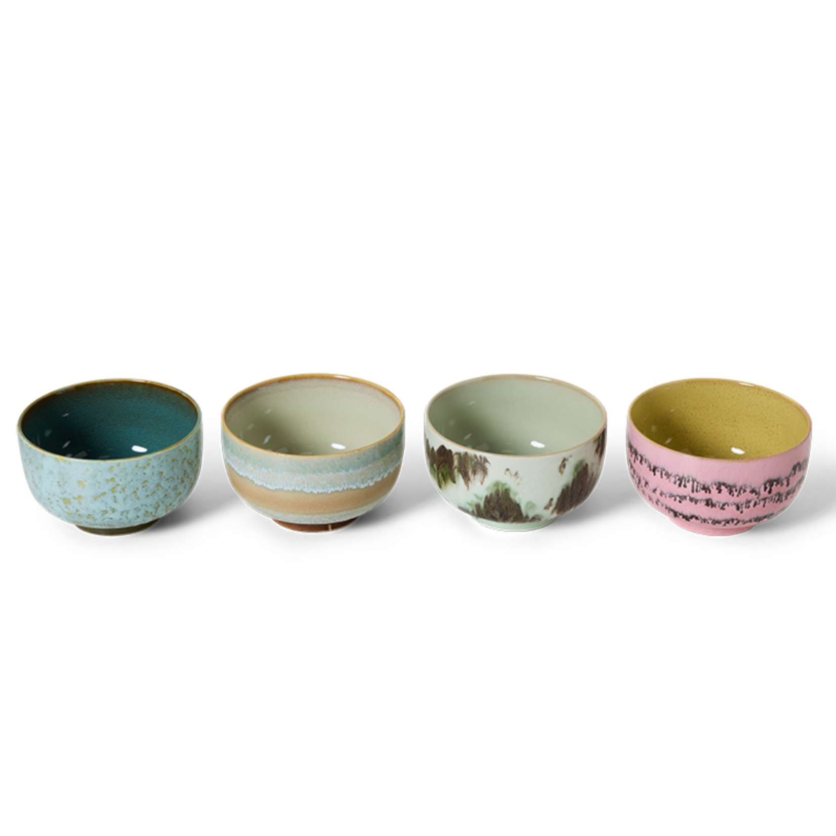 HKLIVING HKLIVING - 70's ceramics noodle bowl tide groen KST0161