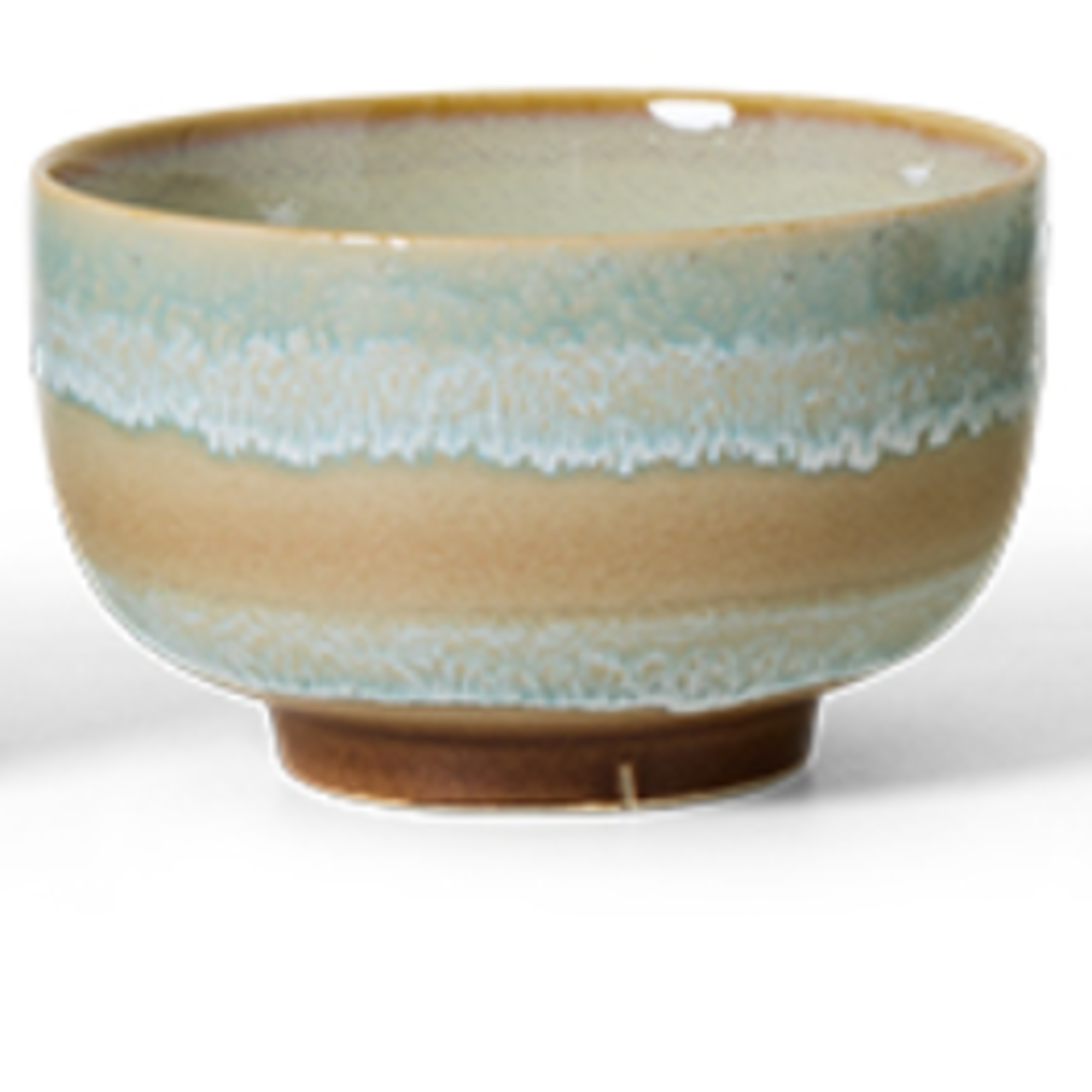 HKLIVING HKLIVING - 70's ceramics noodle bowl skyline bruin/blauw kst0162
