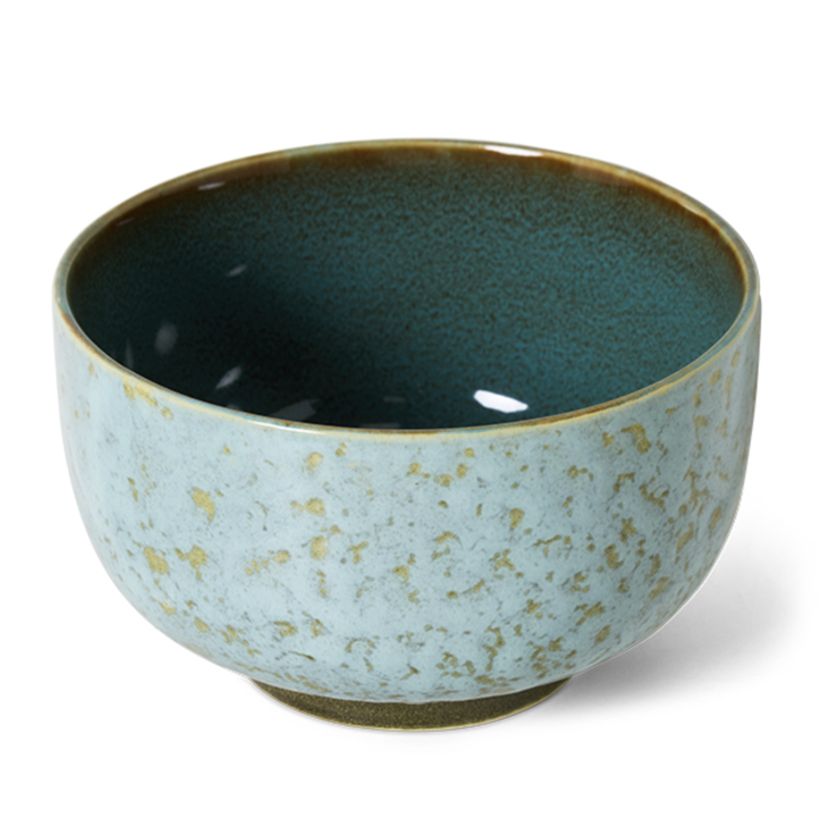 HKLIVING HKLIVING - 70's Noedel kom Verdigris blauw KST0163