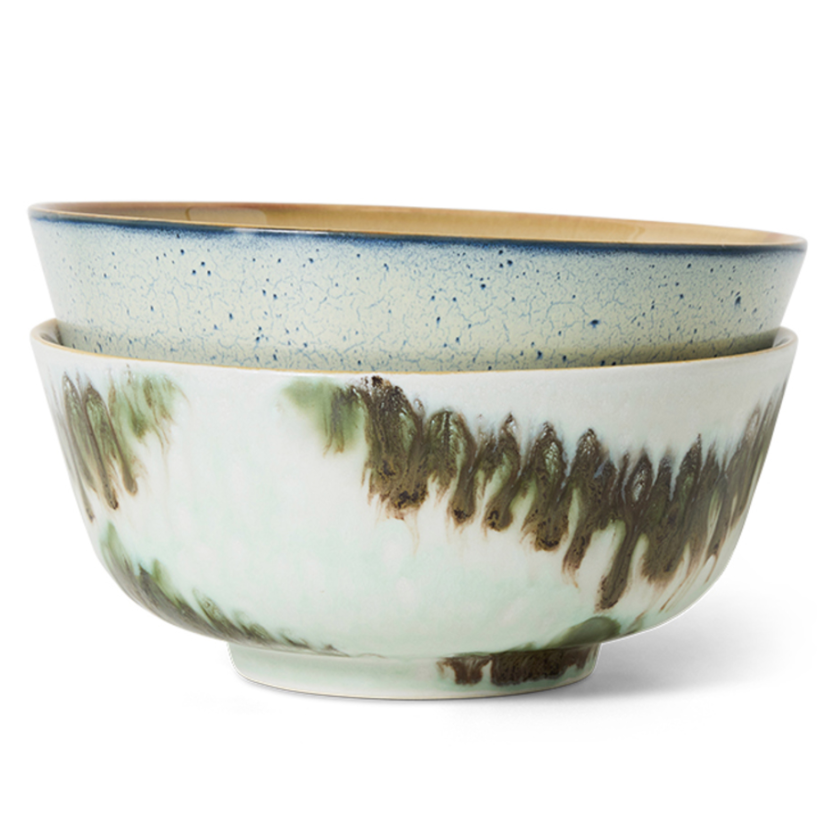 HKLIVING HKLIVING - 70's Ramen kom Minimalist no1 KST0175 groen