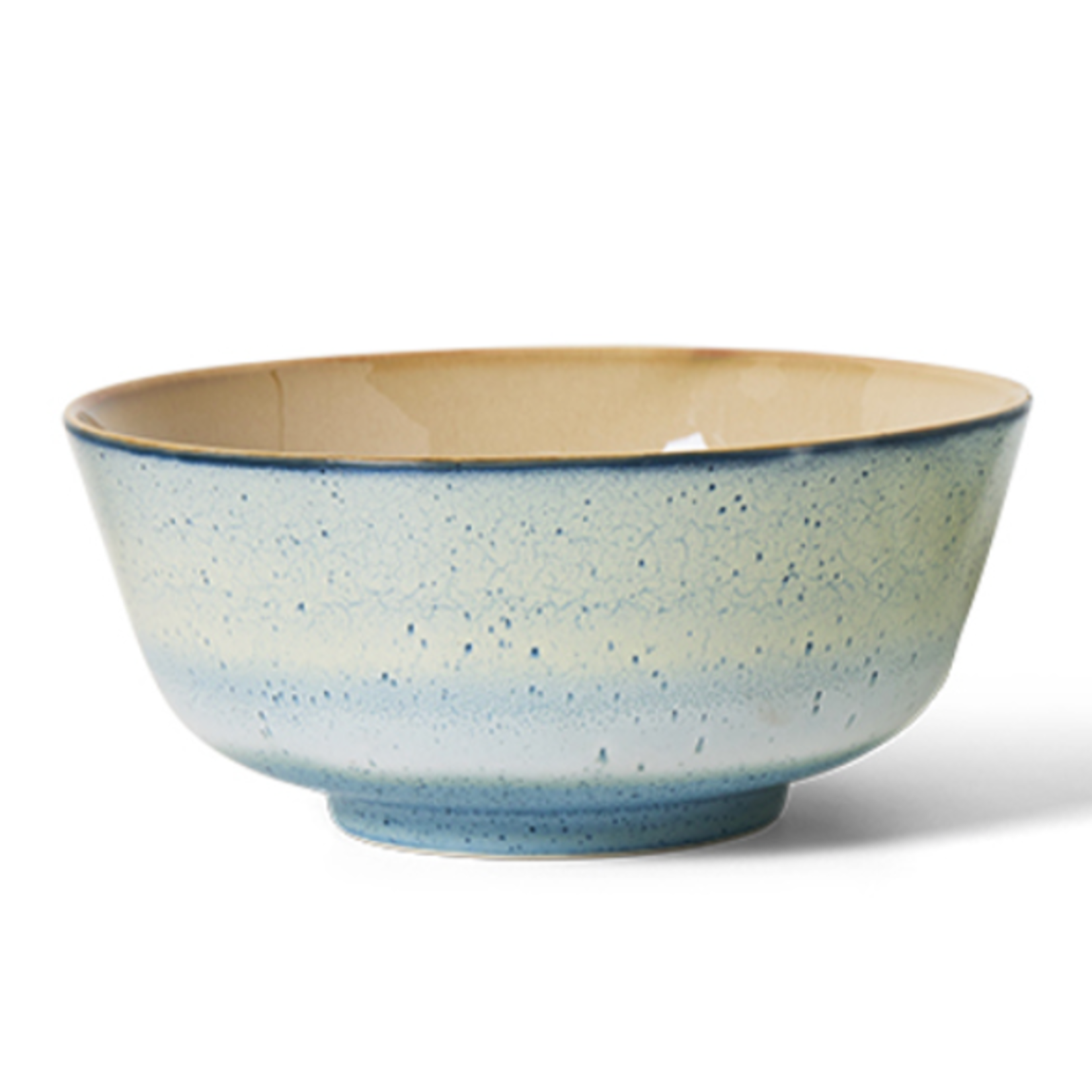 HKLIVING HKLIVING - 70's ceramics ramen bowl minimalist 2 kst0175 groen/blauw