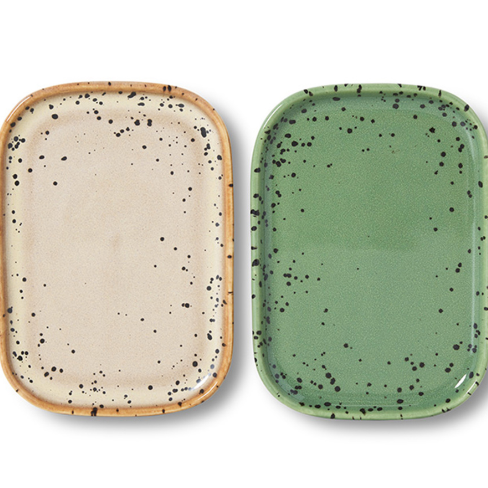 HKLIVING HKLIVING - 70's ceramics small trays crayon groen KST0200