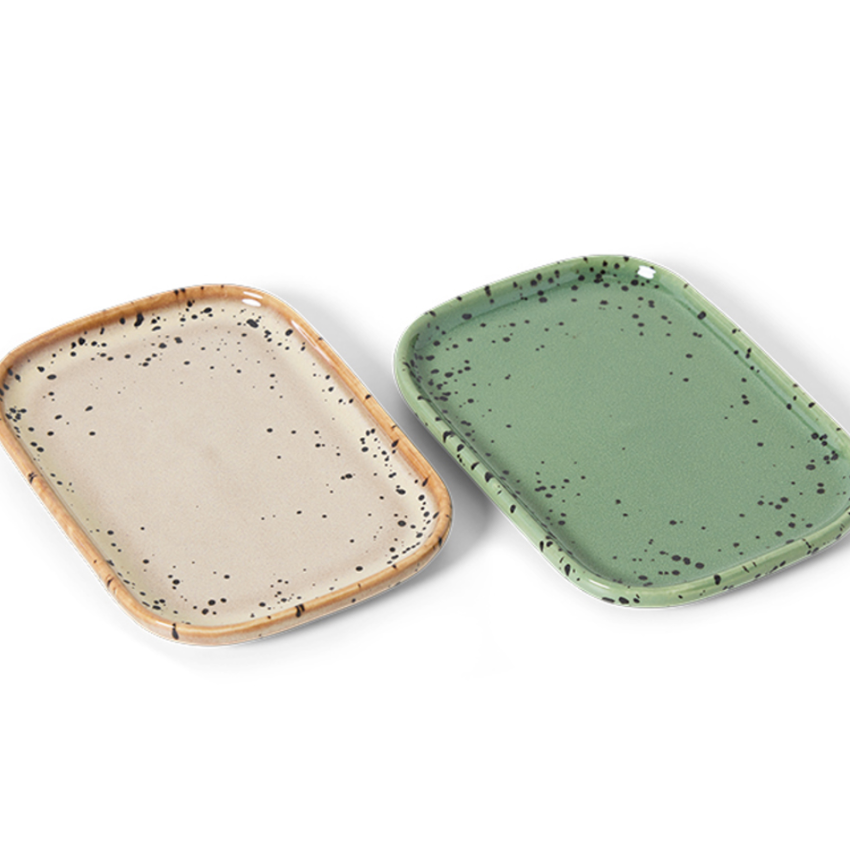 HKLIVING HKLIVING - 70's ceramics small trays crayon groen KST0200