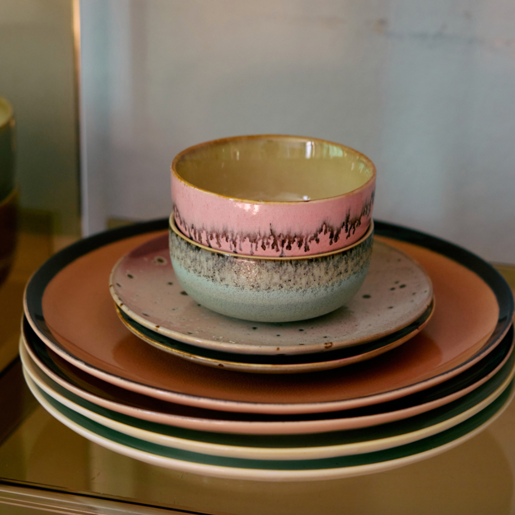 HKLIVING HKLIVING - 70's ceramics tapas bowl bubble KST0170