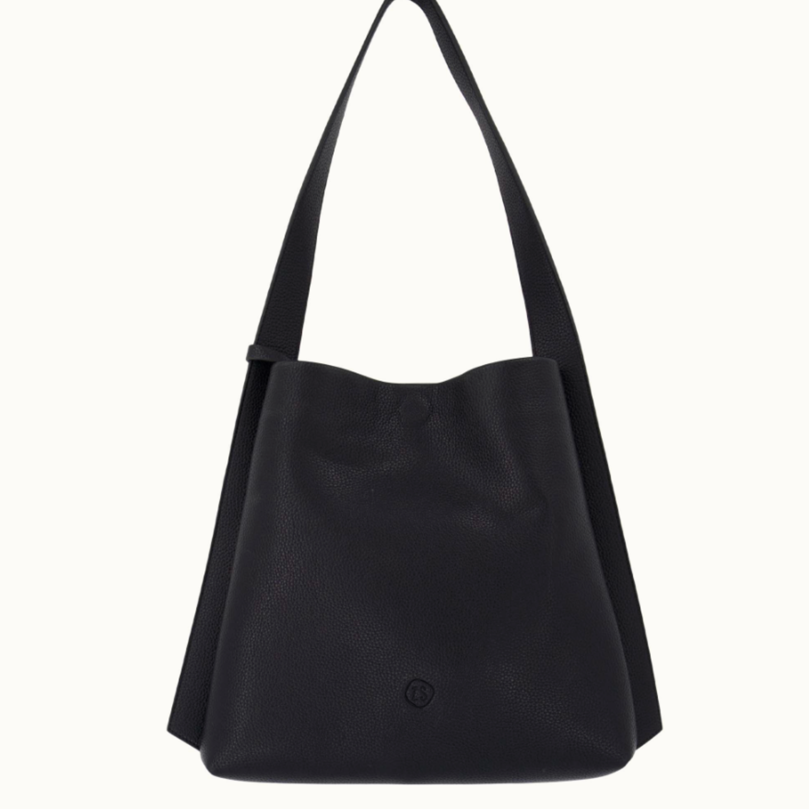 ZUSSS ZUSSS - Schoudertas met mooi strap detail + make up tasje zwart