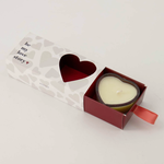 ZUSSS ZUSSS - Set van 2 geurkaarsjes in doosje hartje wit/rood