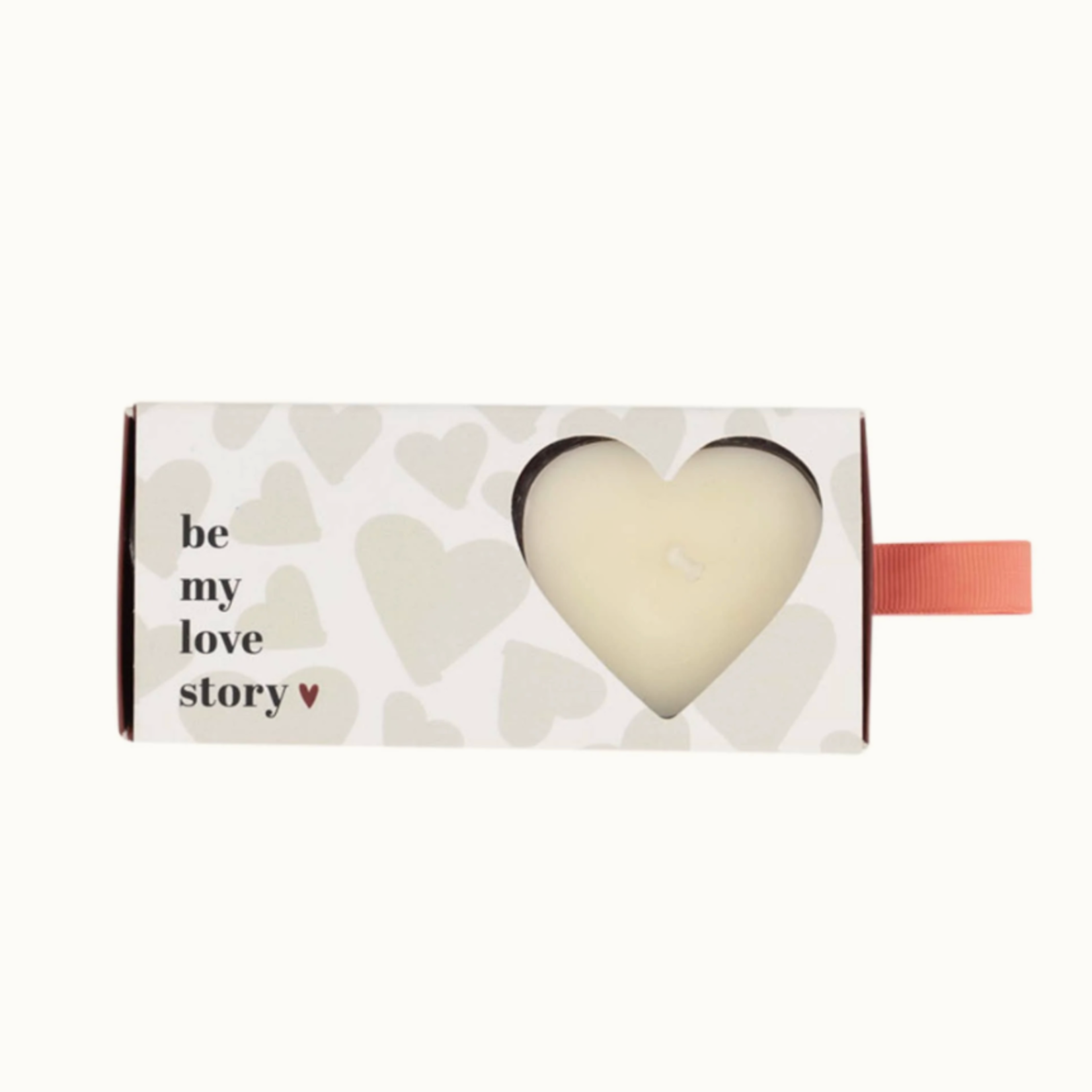 ZUSSS ZUSSS - Set van 2 geurkaarsjes in doosje hartje wit/rood