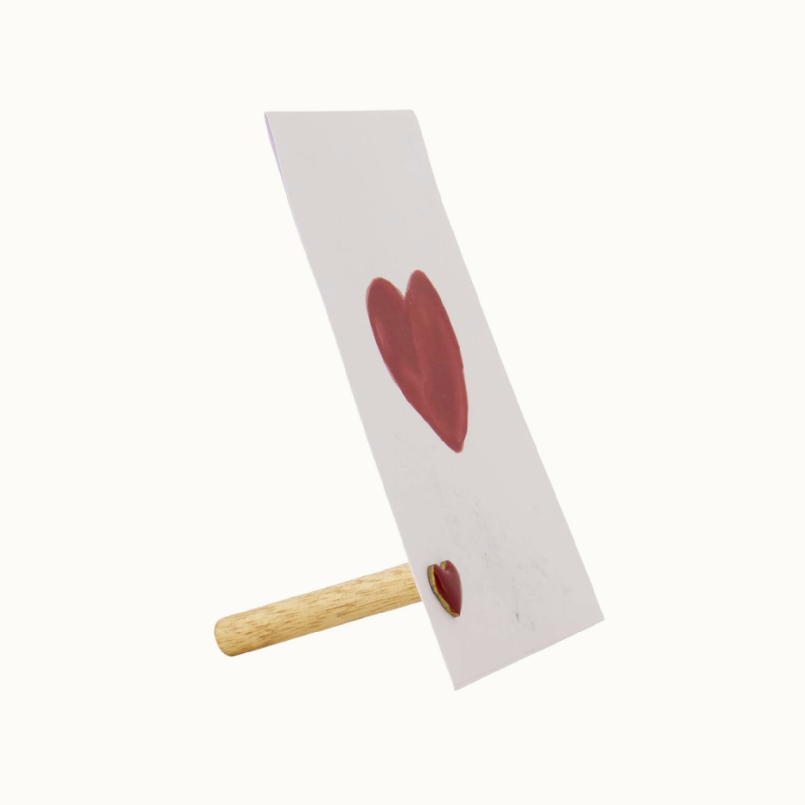 ZUSSS ZUSSS - Kaartenstandaard magneet hartje rood