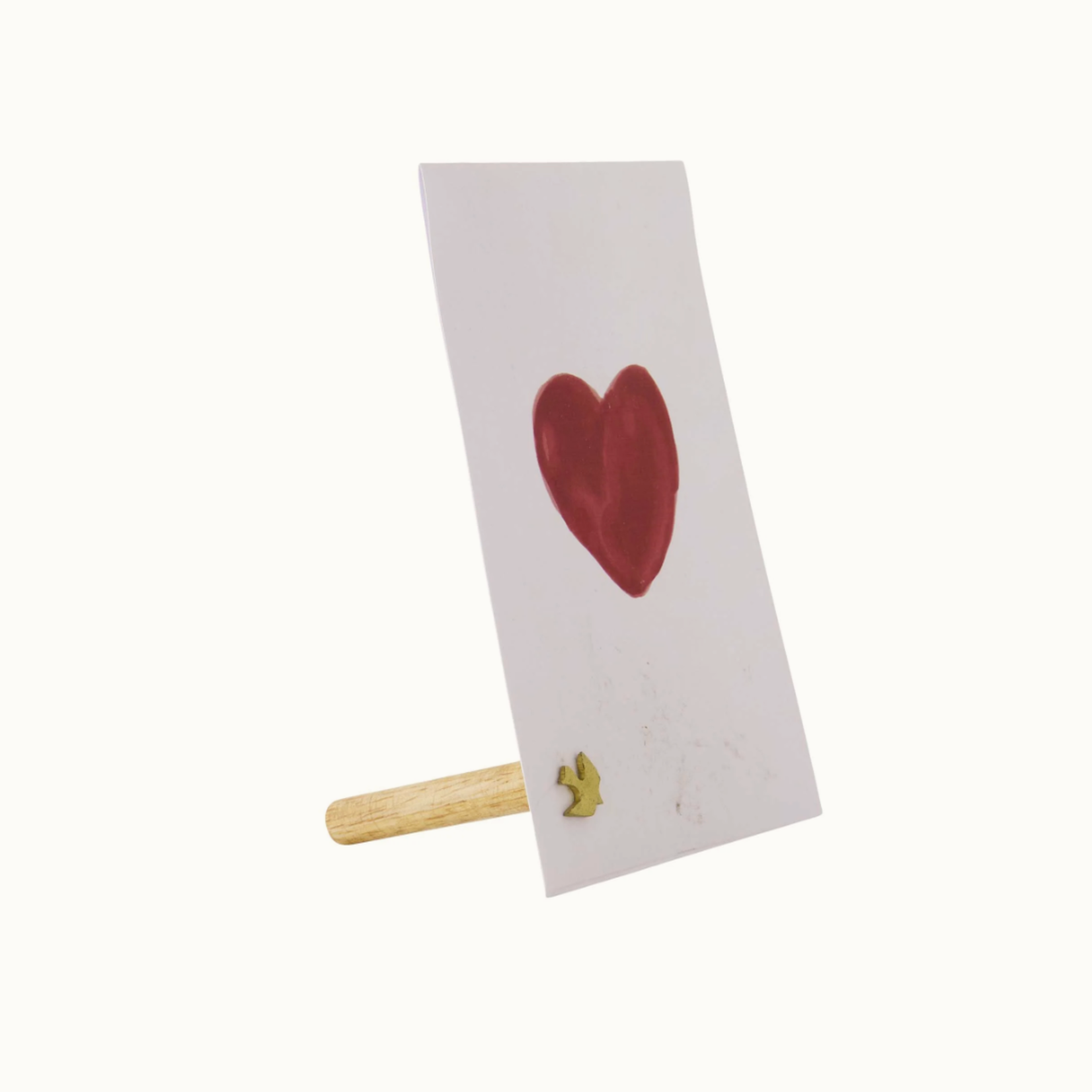 ZUSSS ZUSSS - Kaartenstandaard magneet vogeltje goud